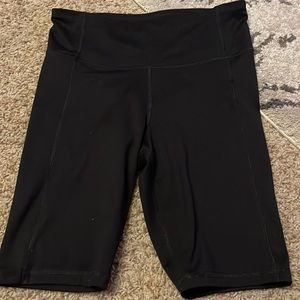 Black biker shorts